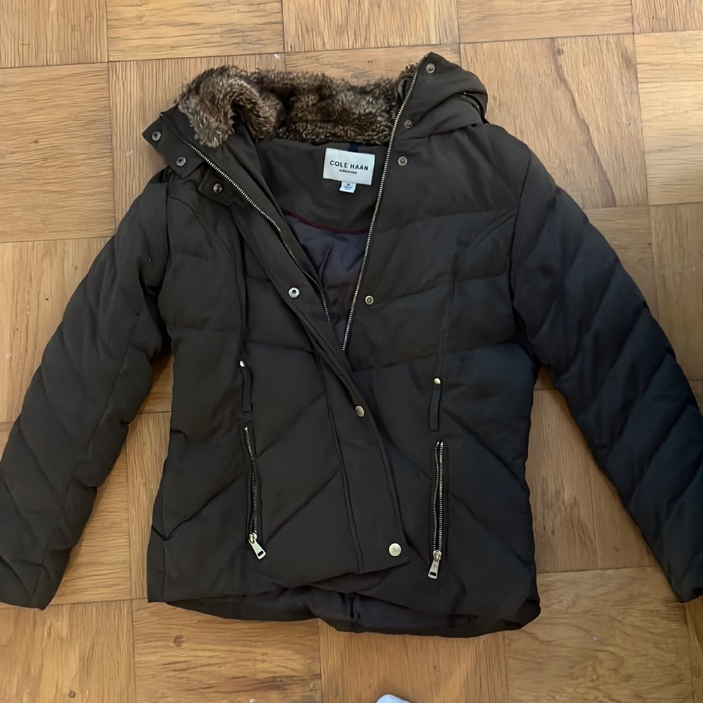 Cole Haan Dark Green Winter Coat